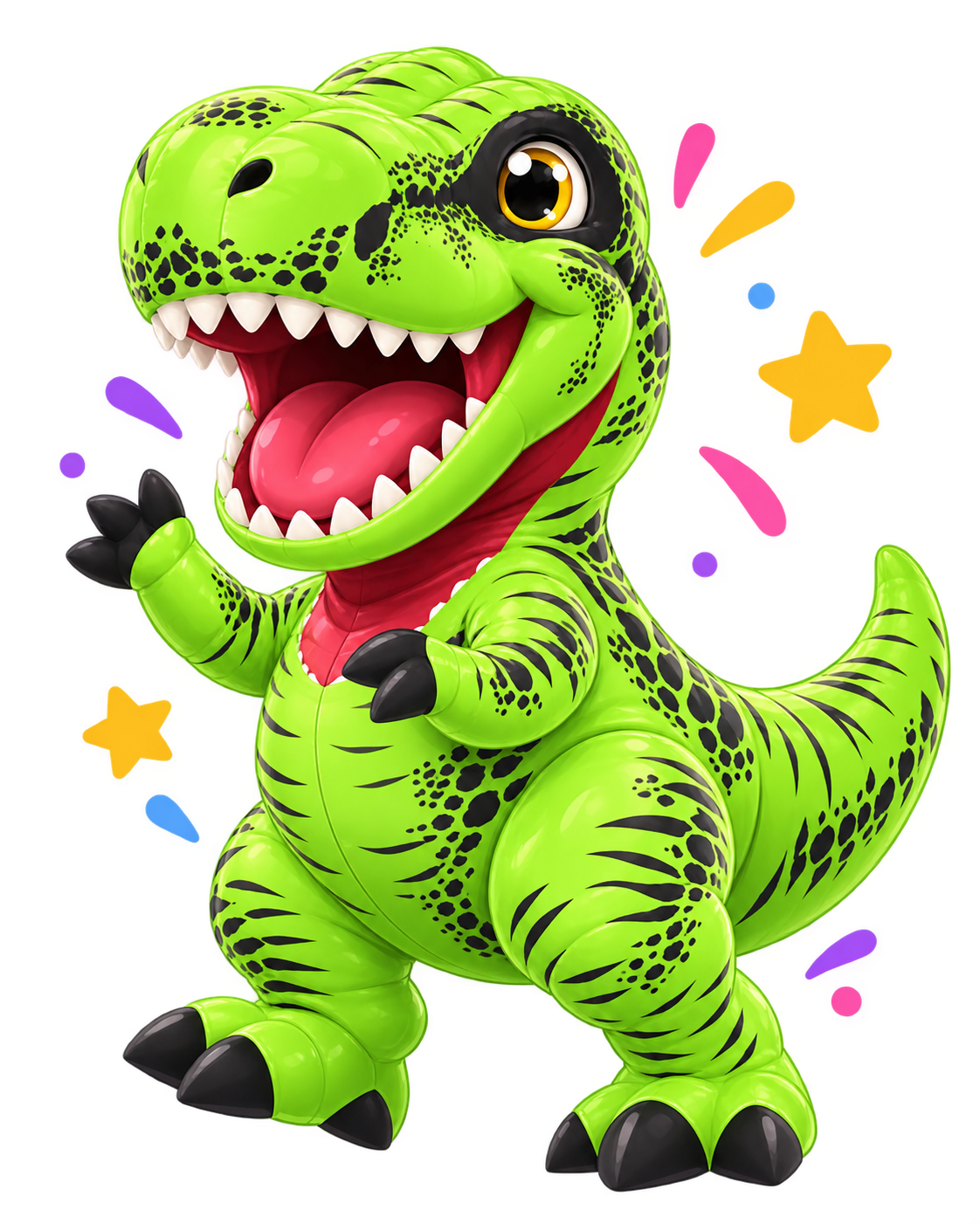T-Rex de Jugarte listo para divertirse